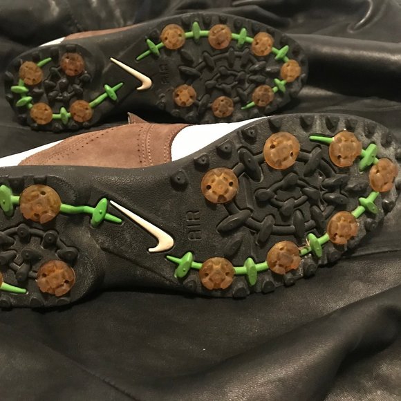 Nike Classic Golf Shoes White & Dark Khaki - Picture 5 of 7